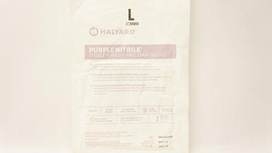 Halyard 55093 Purple Nitrile Sterile Powder-free Exam Gloves L